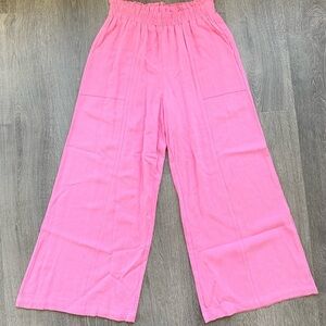 Aaron & Amber Pink Linen Pants